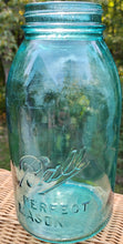 Load image into Gallery viewer, Blue Ball 1 1/2 Quart Canning Jar #3 - Vintage Blue Mason Jar
