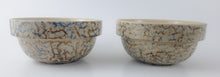 Load image into Gallery viewer, Americana General Spongeware Speckled Stoneware Pottery Bowls (2)
